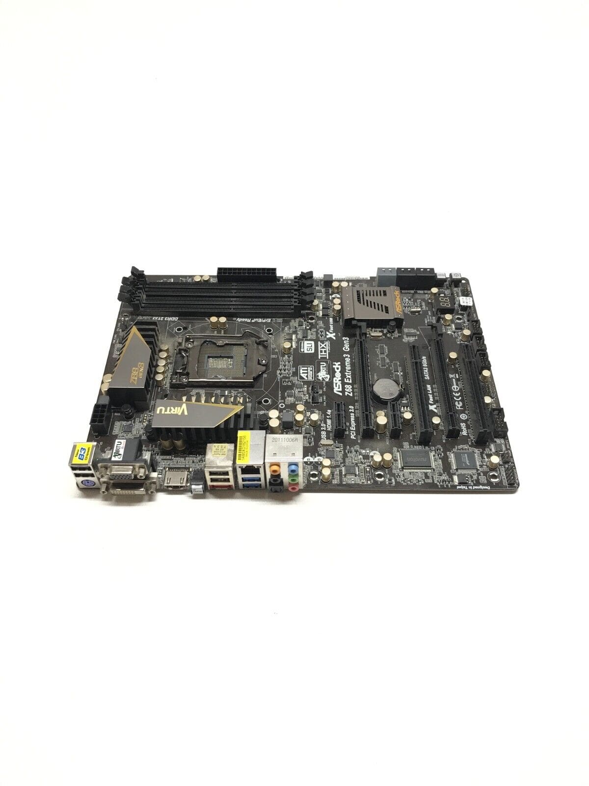 ASRock Z68 Extreme3 Gen 3 UNTESTED No IO Shield Living Green Technology