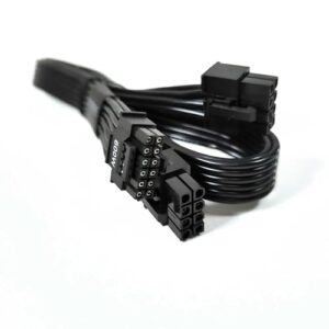 Original OEM ATX 3.0 PCIe 5.0 Cable (8+8 PIN to 12VHPWR 16 PIN) Power Cable for RTX 4090/4080/4070/4060/3090ti Compatible with SuperFlower/EVGA Models