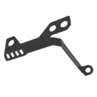 Close-up of ASUS fan bracket mounting clips and screw holes